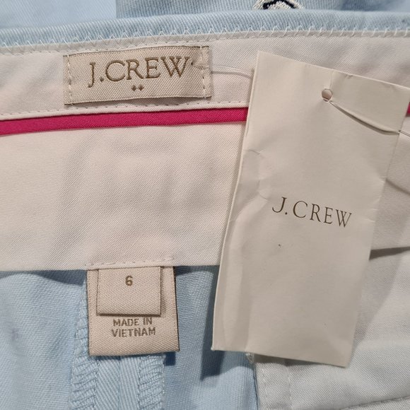 J.Crew NWT Swan Embroidered Chino Shorts size 6 - Picture 5 of 7